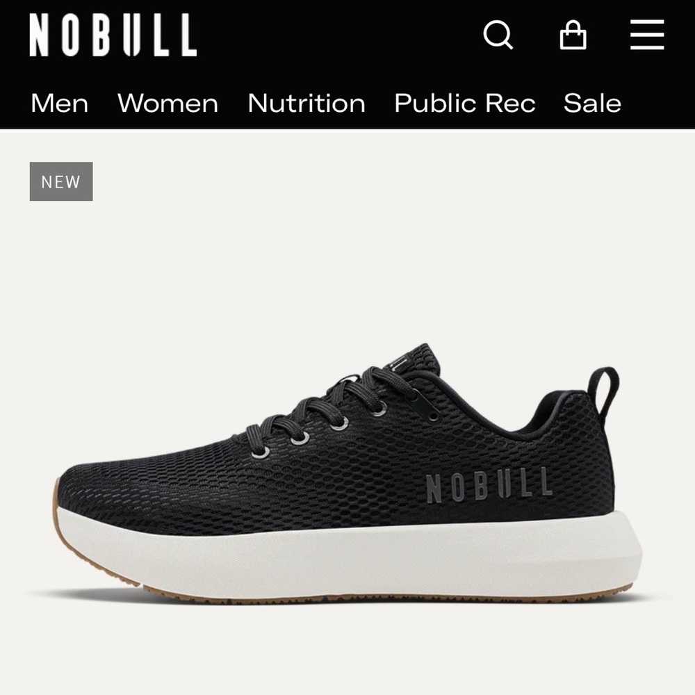 BRAND NEW NEVER WORN BOUGHT 3/10/26 NOBULL Women’s Drive Black/White Mesh SIZE 6